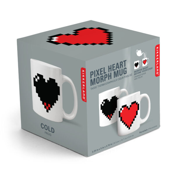 Pixel Hart Warmtegevoelige Mok